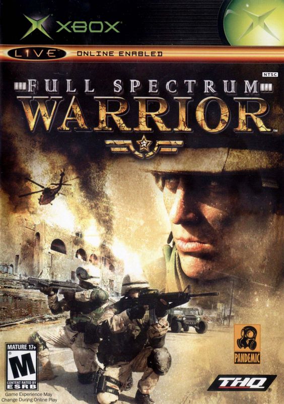 Full Spectrum Warrior box art for Xbox
